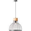 Brilliant Avia Pendant Light Light wood, black, 1-light source