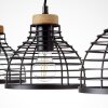 Brilliant Avia Pendant Light Light wood, black, 3-light sources