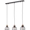 Brilliant Avia Pendant Light Light wood, black, 3-light sources
