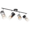 Brilliant Alia Ceiling Light black, 4-light sources