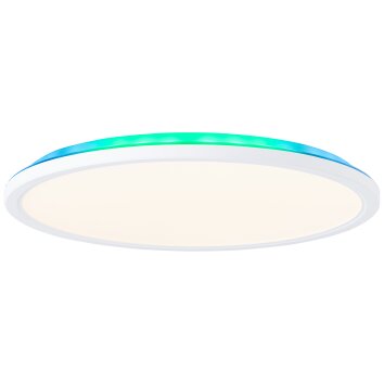Brilliant Saltery Ceiling Light LED white, 1-light source, Remote control, Colour changer