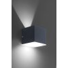 Paul Neuhaus Q-AMIN Wall Light LED anthracite, 1-light source, Remote control, Colour changer