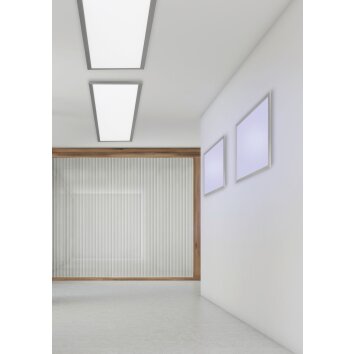 Trio WIZ GRIFFIN Ceiling Light LED matt nickel, 1-light source, Remote control, Colour changer