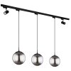 Globo BLAMA Pendant Light black, 3-light sources