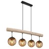 Globo MAXI Pendant Light Ecru, black, 4-light sources