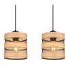 Globo SOENI Pendant Light black, 3-light sources