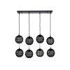 Globo HERMI Pendant Light black, 8-light sources