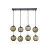 Globo HERMI Pendant Light antique brass, 8-light sources