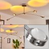 Fernandaires Ceiling Light LED matt nickel, 8-light sources