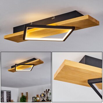 Pompu Ceiling Light LED Ecru, black, 1-light source