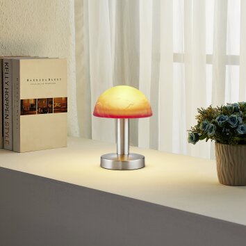 Trio Fynn 2 Table lamp matt nickel, 1-light source