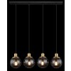 Globo POTTER Pendant Light brass, black, 4-light sources