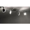 Leuchten Direkt Tony Ceiling Light LED chrome, matt nickel, 4-light sources