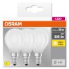 OSRAM CLASSIC P Set of 3 LED E14 5.5 Watt 2700 Kelvin 806 Lumen