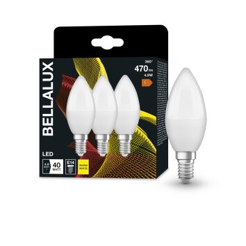 BELLALUX® CLB Set of 3 LED E14 4.9 Watt 2700 Kelvin 470 Lumen