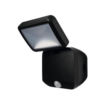 LEDVANCE Battery Outdoor Wall Light black, 1-light source, Motion sensor