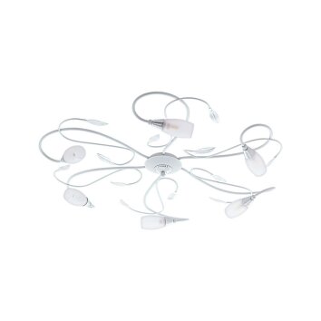 Eglo GERBERA Ceiling Light silver, white, 6-light sources