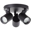 Brilliant Alessia Ceiling Light black, 3-light sources
