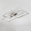 Relous Ceiling Light LED stainless steel, 3-light sources, Remote control, Colour changer