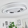 Cancinos Ceiling Light LED silver, white, 2-light sources, Remote control, Colour changer