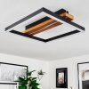 Angtasom Ceiling Light LED Wood like finish, black, white, 1-light source, Remote control