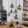 Azurara Pendant Light black, 6-light sources