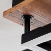 Walschbronn Ceiling Light LED brown, Wood like finish, black, 1-light source