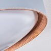 Louea Ceiling Light LED brown, grey, Wood like finish, 1-light source