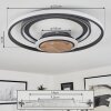Kassambene Ceiling Light LED anthracite, Ecru, 1-light source