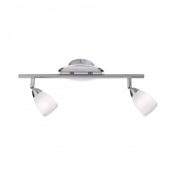 Leuchten-Direkt VINO ceiling light stainless steel, 2-light sources
