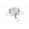 Leuchten-Direkt VINO ceiling light stainless steel, 3-light sources