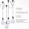 Leuchten-Direkt ENNI Hanging lamp LED black, 4-light sources