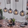Kerang Pendant Light black, 4-light sources