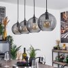 Kerang Pendant Light black, 4-light sources
