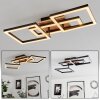Avelal Ceiling Light LED brown, Wood like finish, black, 1-light source