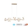Leuchten Direkt CURLS Pendant Light LED brass, 4-light sources