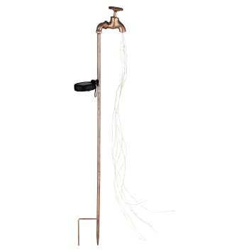 Globo WASSERHAHN Solar floor lamp LED gold, 60-light sources