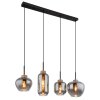 Globo MATT Pendant Light black, 4-light sources