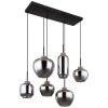 Globo MATT Pendant Light black, 6-light sources