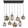 Globo MATT Pendant Light black, 8-light sources