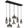 Globo JEDD Pendant Light black, 8-light sources