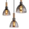 Globo MATTEA Pendant Light black, 6-light sources