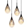 Globo KRYS Pendant Light black, 8-light sources