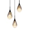 Globo KRYS Pendant Light black, 3-light sources