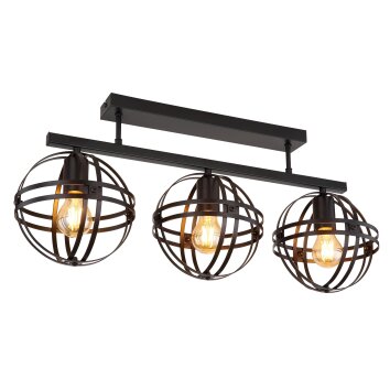 Globo TAMARA Ceiling Light black, 3-light sources