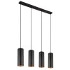 Globo CROCKY Pendant Light black, 4-light sources
