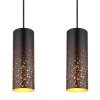 Globo CROCKY Pendant Light black, 4-light sources