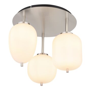 Globo BLACKY Ceiling Light matt nickel, 3-light sources