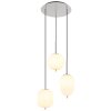Globo BLACKY Pendant Light matt nickel, 3-light sources