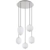 Globo BLACKY Pendant Light matt nickel, 5-light sources